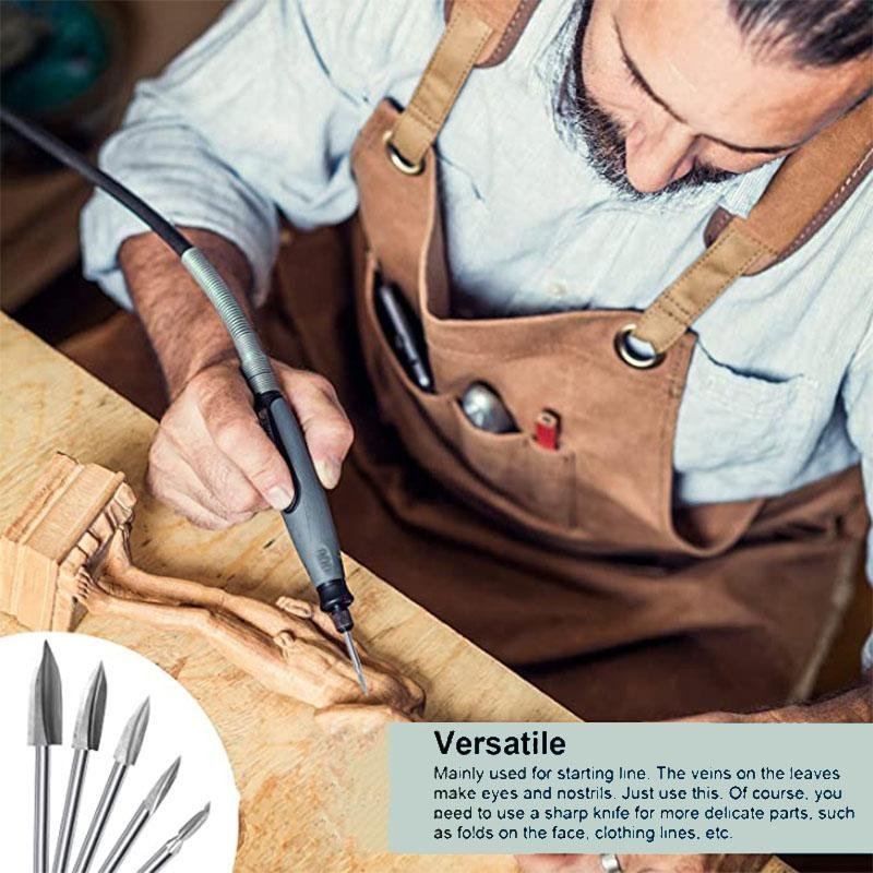 Hellohobot - 5-piece woodcarving drill bit sets