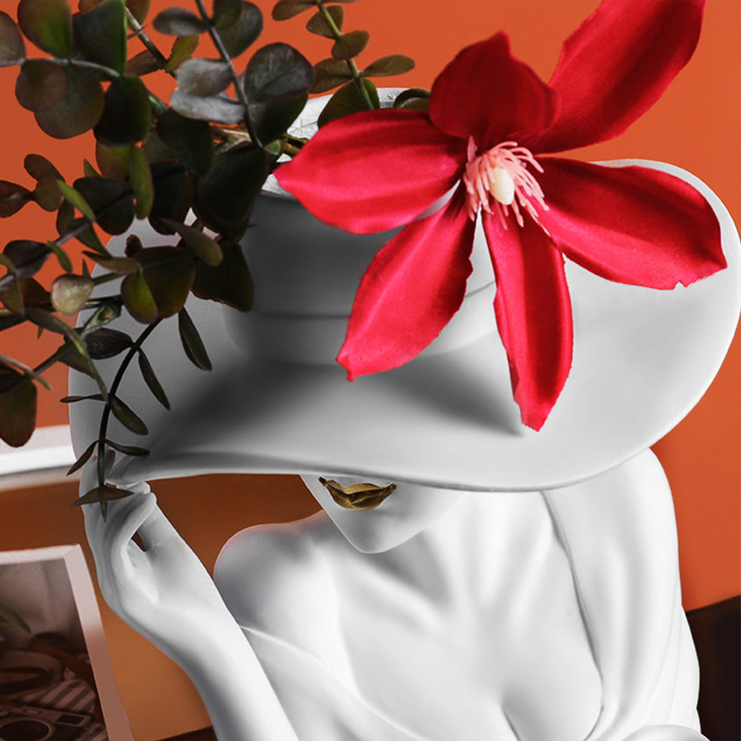 🔥Hot Sale🔥Modern Girl Statue Flower Vase