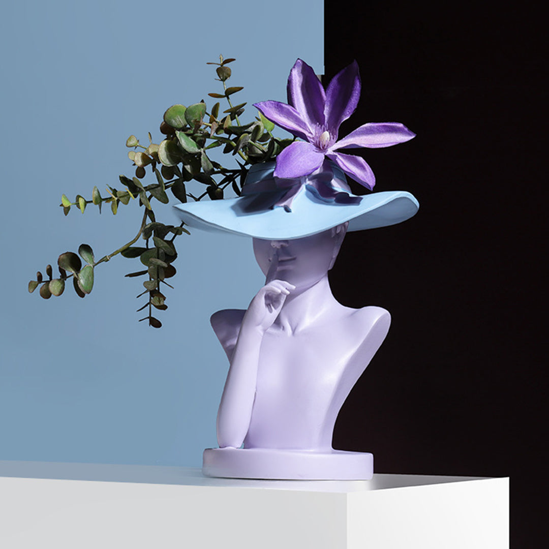🔥Hot Sale🔥Modern Girl Statue Flower Vase