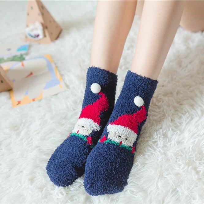 š„Hot Saleš„Cute Christmas Style Thickened Warm Socks