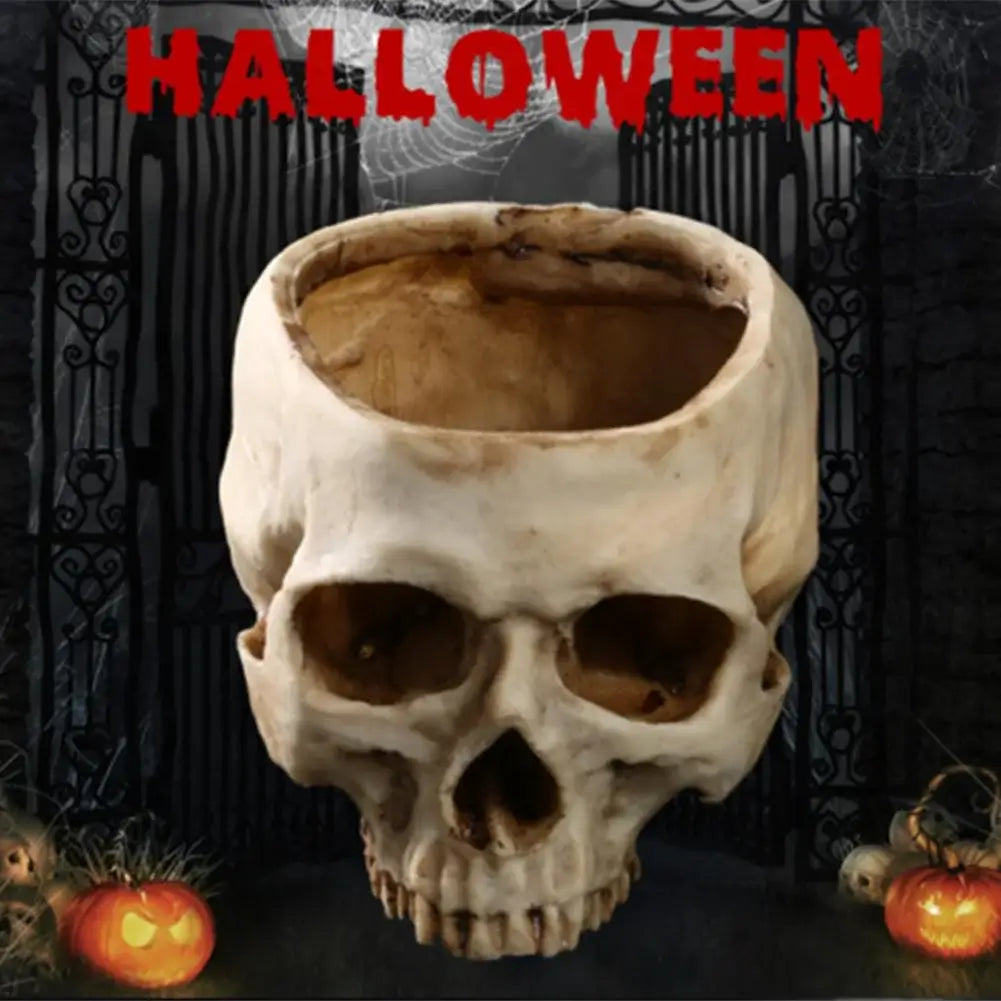 šHalloween Pre-saleš„Human Skull Bowl
