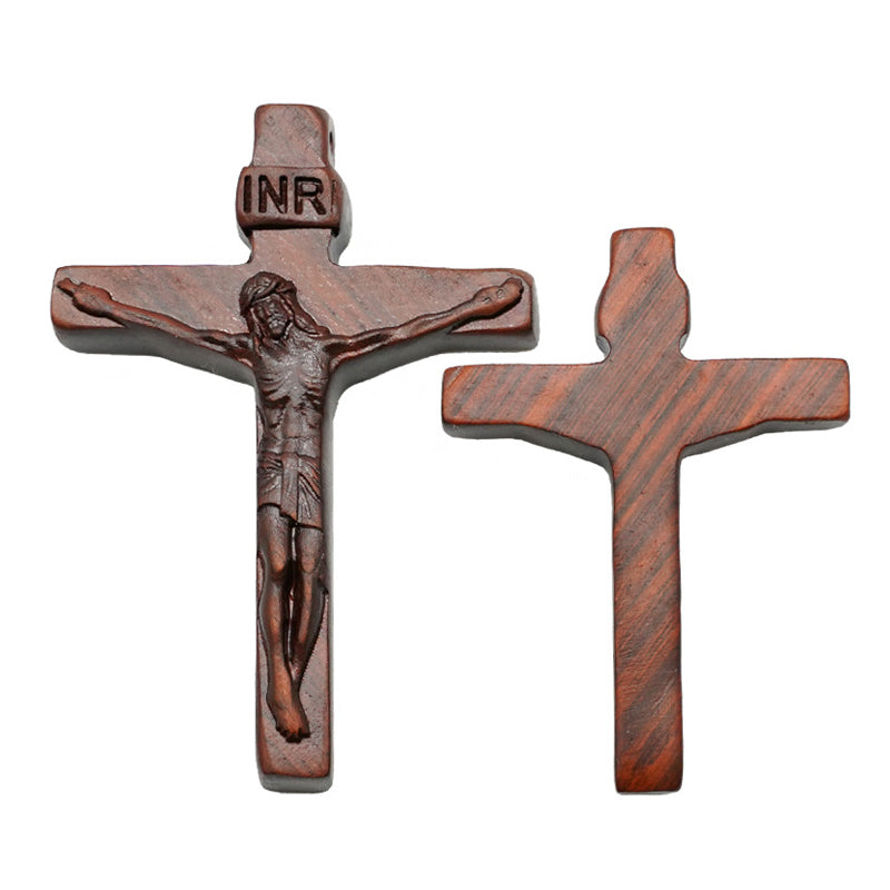 🔥Hot Sale🔥Jesus Cross Wooden Necklace