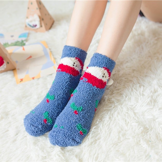 š„Hot Saleš„Cute Christmas Style Thickened Warm Socks