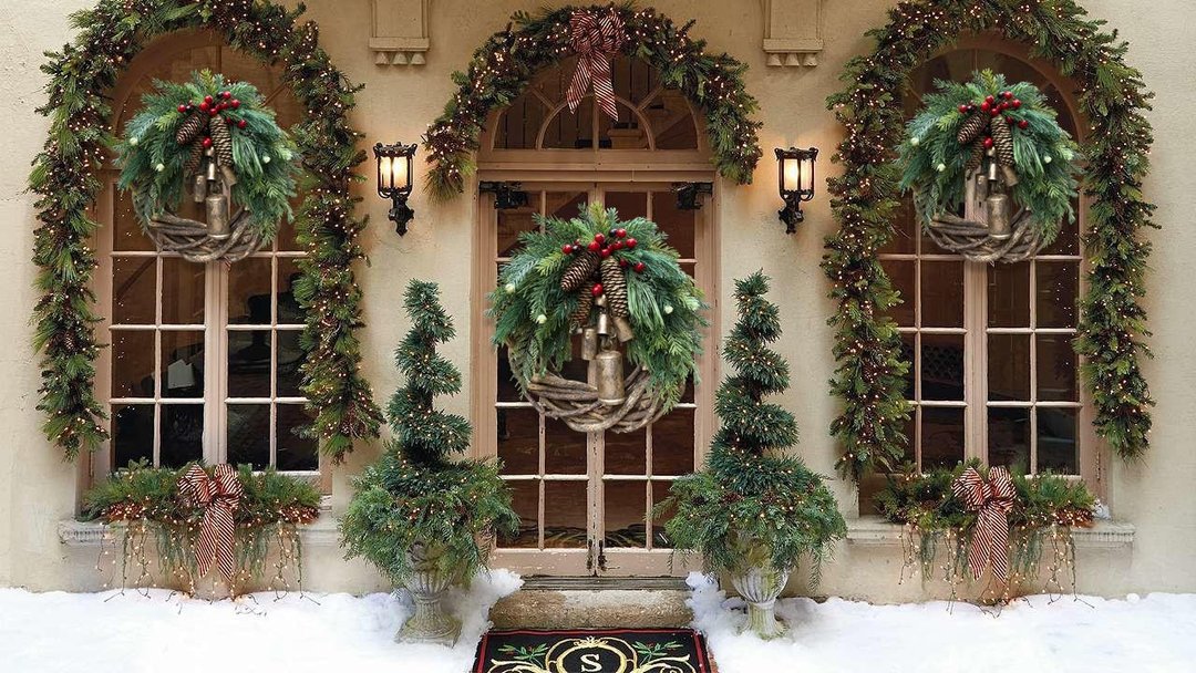 🔥Hot Sale🔥Farmhouse Christmas Wreath, Boho Wreath, Holiday Wreath