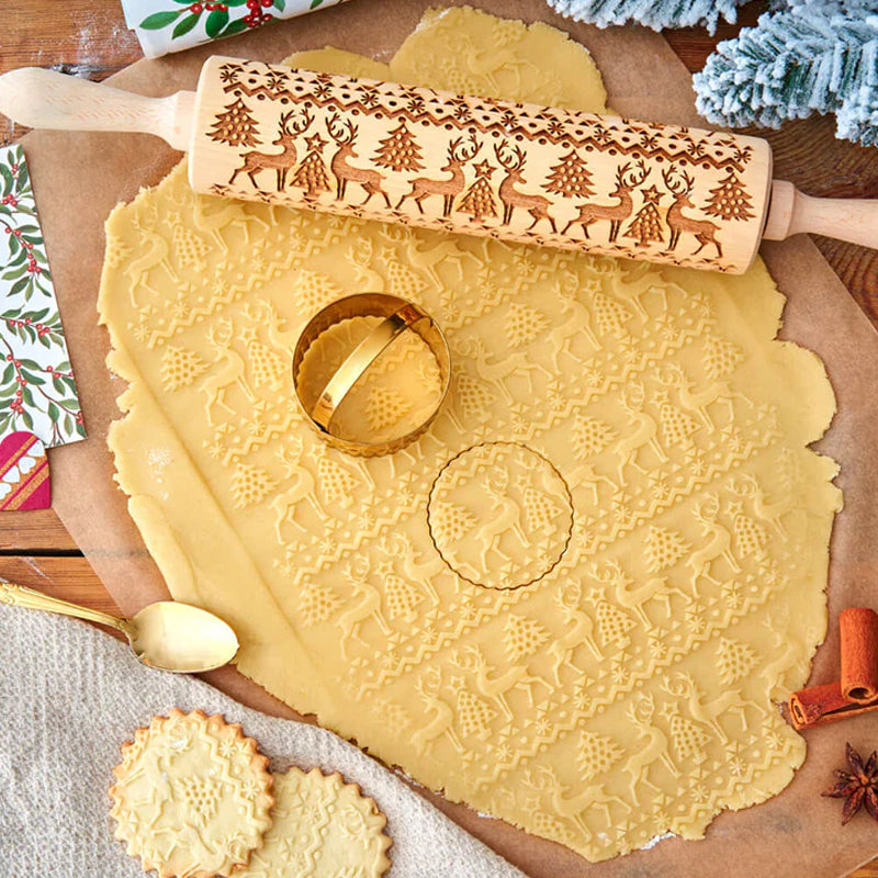 🔥Hot Sale🔥Christmas Wooden Rolling Pins