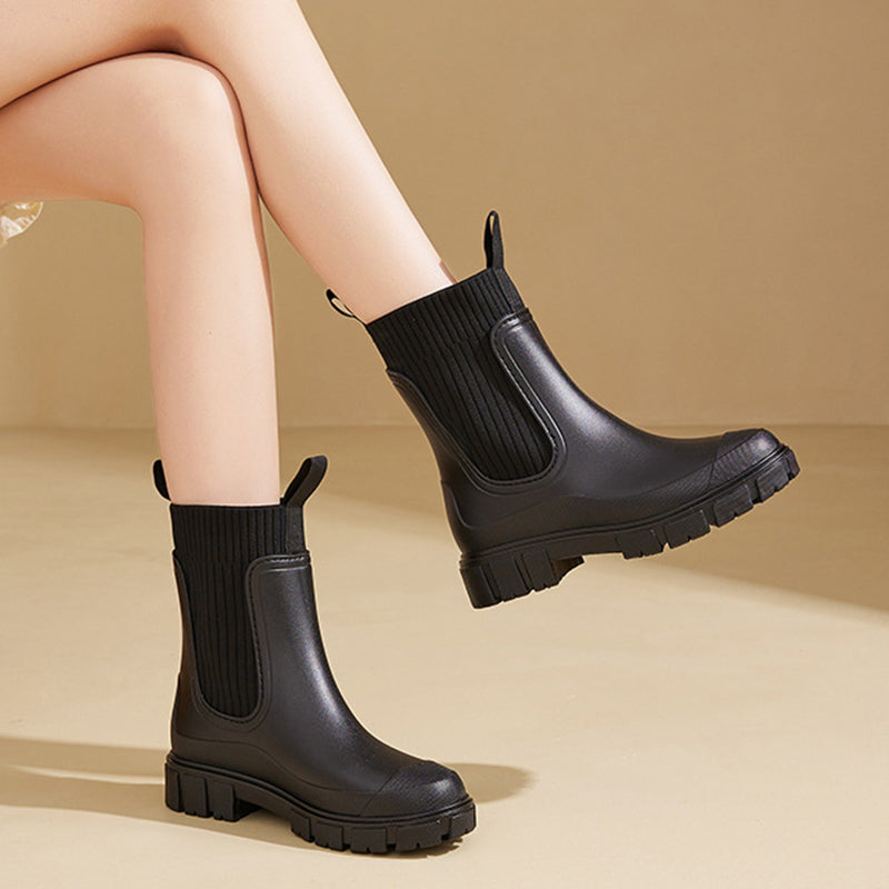 š„Hot saleš„Waterproof Non-Slip Thick Sole Mid-Calf Boots
