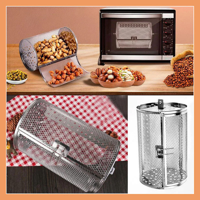 🔥Hot Sale🔥Stainless Steel Rotating Grill