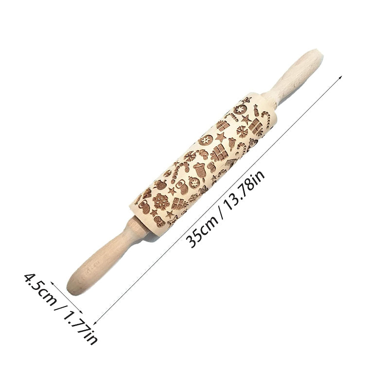 🔥Hot Sale🔥Christmas Wooden Rolling Pins