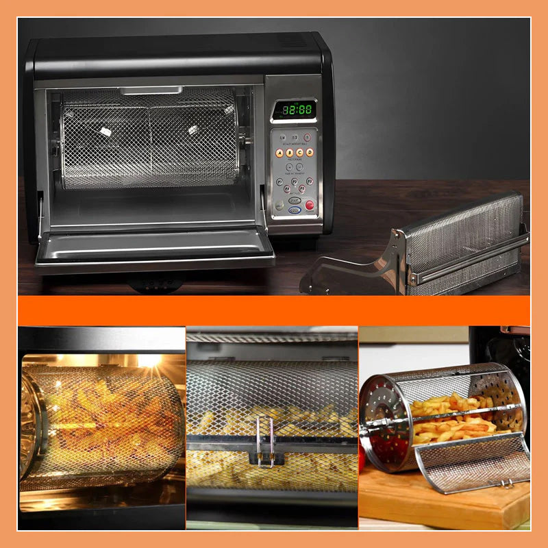 🔥Hot Sale🔥Stainless Steel Rotating Grill