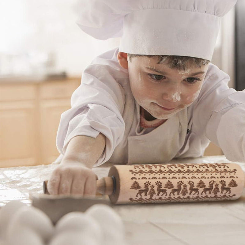 🔥Hot Sale🔥Christmas Wooden Rolling Pins