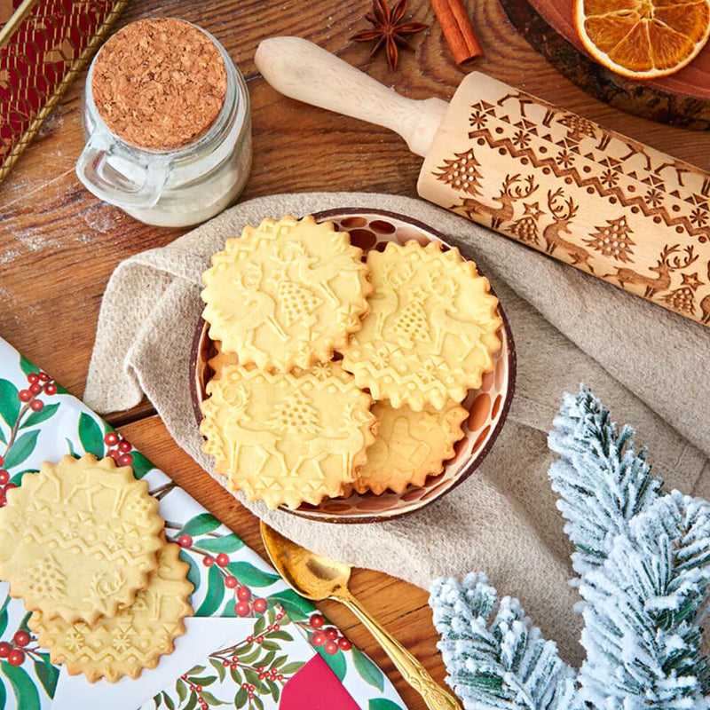 🔥Hot Sale🔥Christmas Wooden Rolling Pins