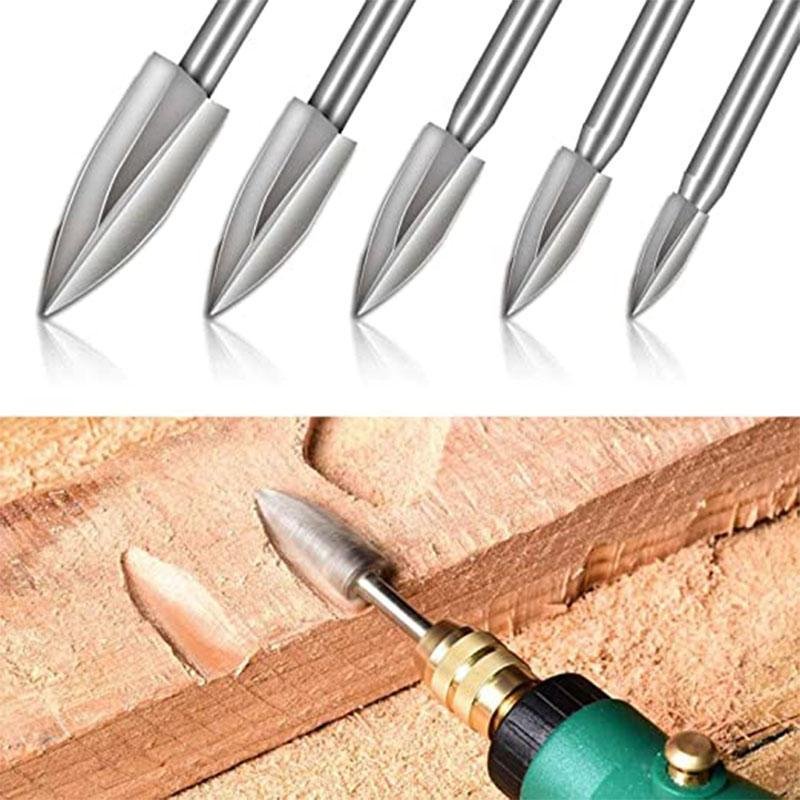 Hellohobot - 5-piece woodcarving drill bit sets