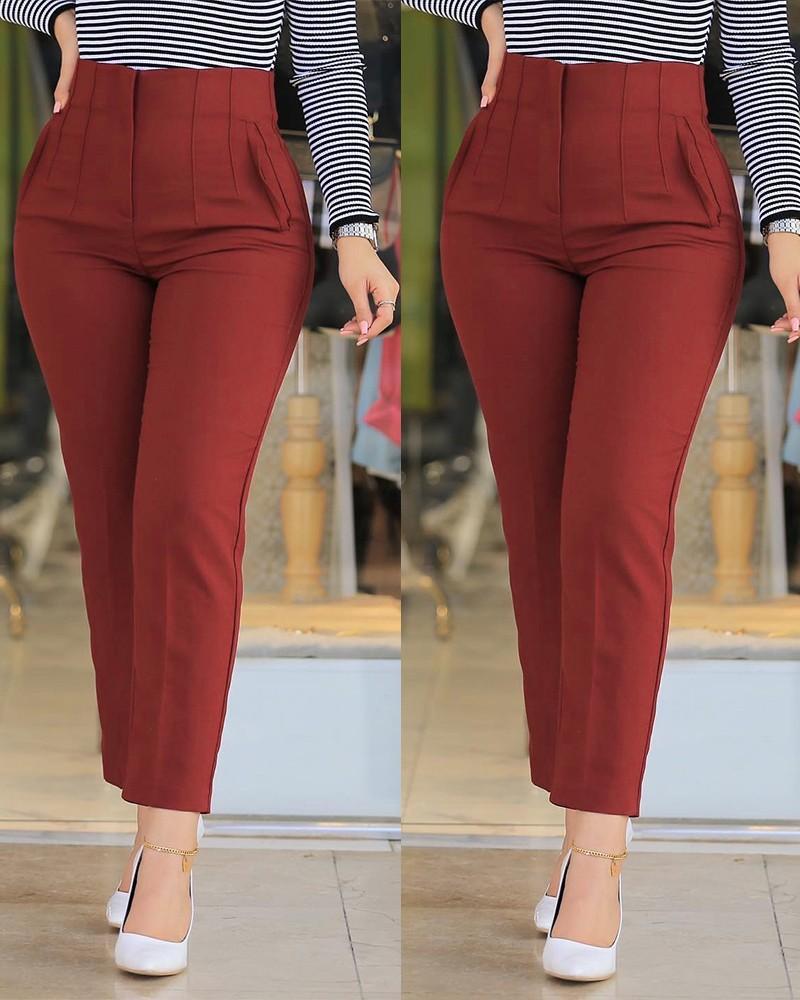 🔥Hot sale🔥Pleat High Waist Pants