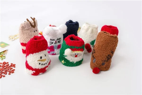 š„Hot Saleš„Cute Christmas Style Thickened Warm Socks