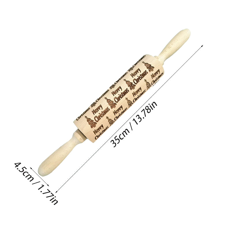 🔥Hot Sale🔥Christmas Wooden Rolling Pins
