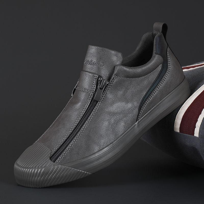 🔥This month's best-selling products💕Men's Zipper Leather Flats