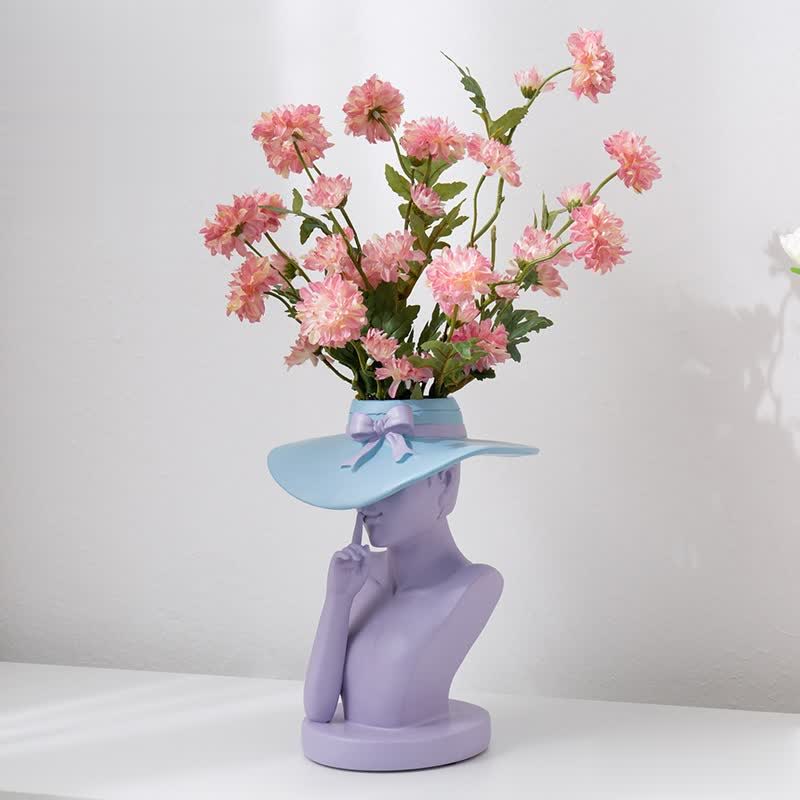 🔥Hot Sale🔥Modern Girl Statue Flower Vase