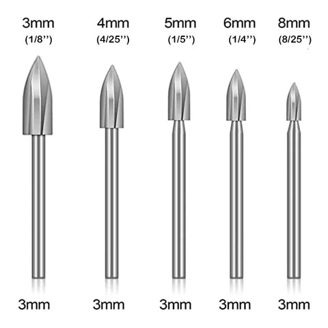 Hellohobot - 5-piece woodcarving drill bit sets