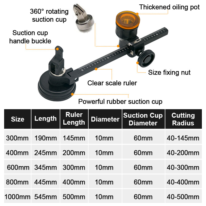 š„Hot Saleš„Glass Compass Gauge Cutter