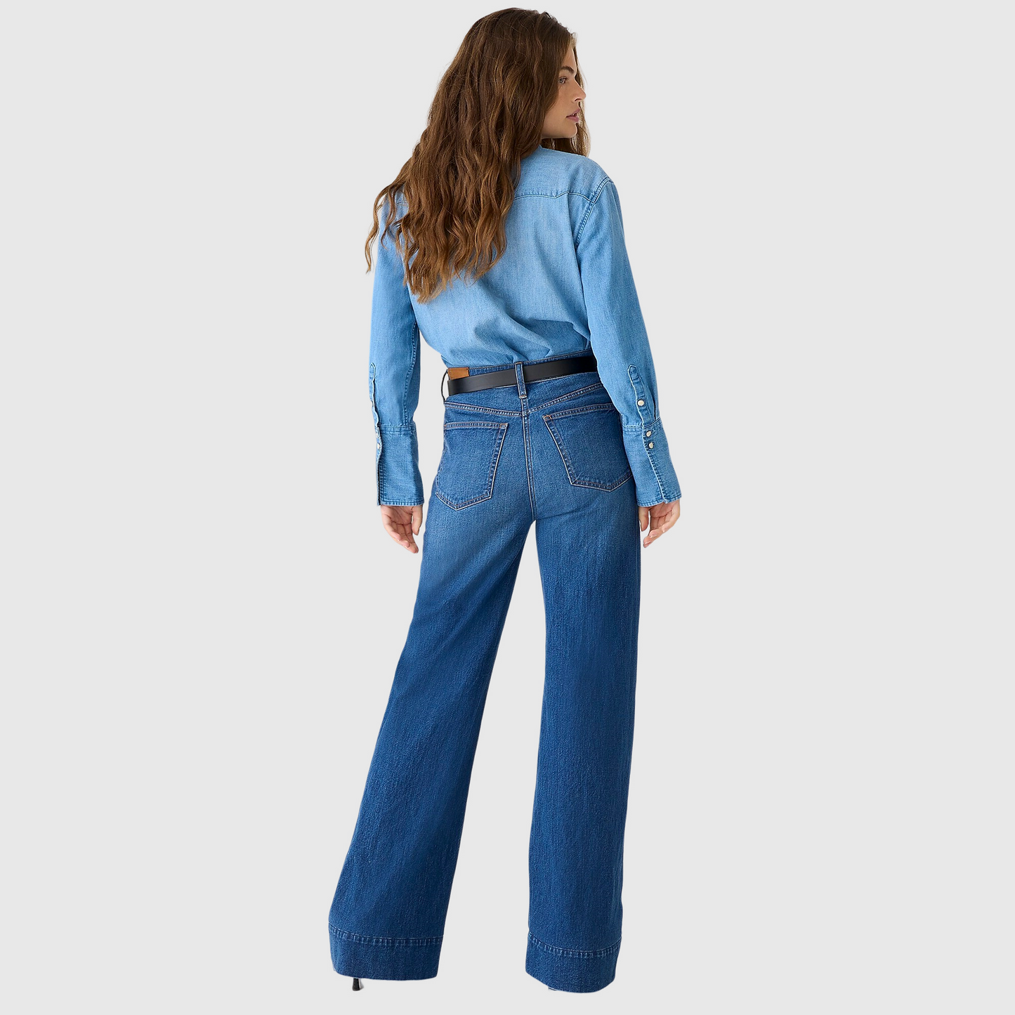 🔥Hot Sale🔥Tall Wide Leg Denim Trouser