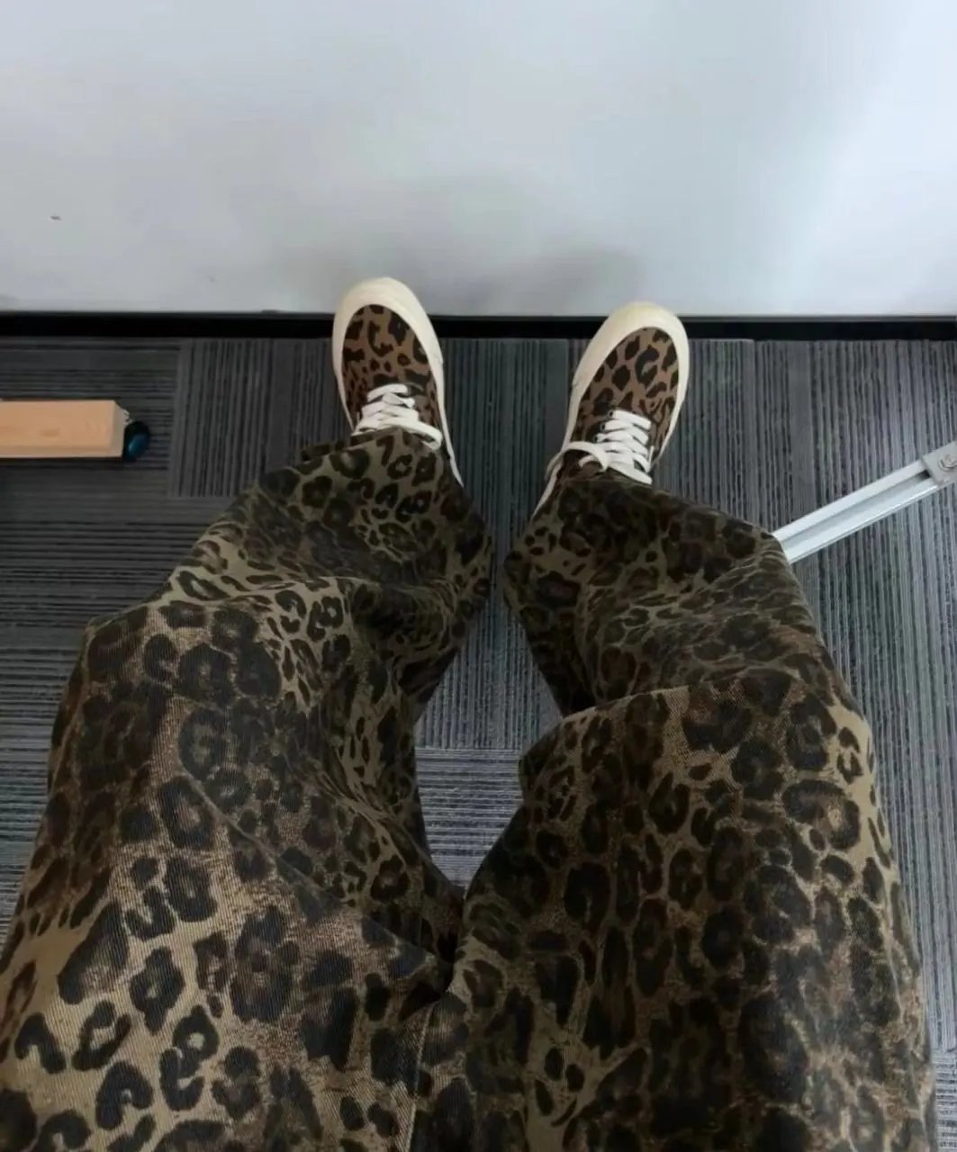 🔥Hot sale🔥Viral Leopard Print Jeans