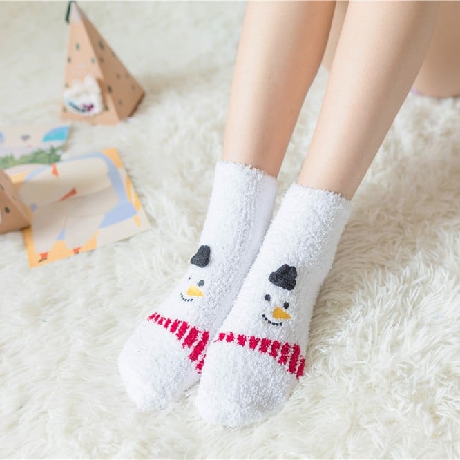 š„Hot Saleš„Cute Christmas Style Thickened Warm Socks