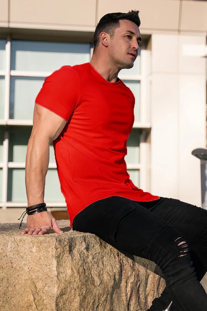 🎉🔥LAST DAY 58% OFF🔥ESSENTIAL DROP-CUT T-SHIRT