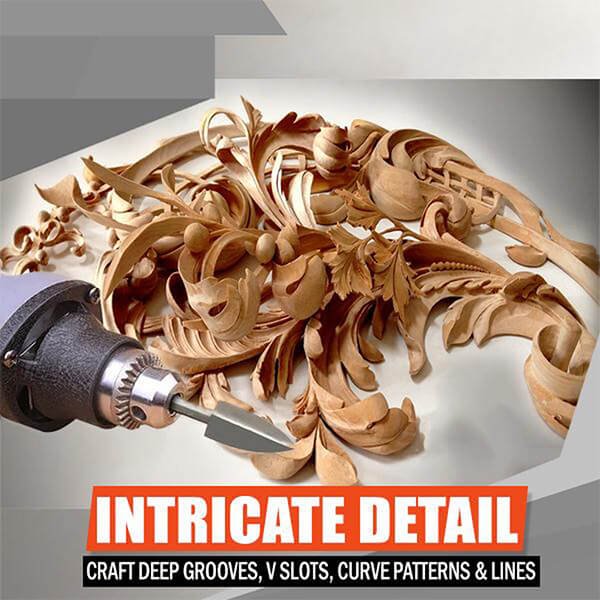 Hellohobot - 5-piece woodcarving drill bit sets