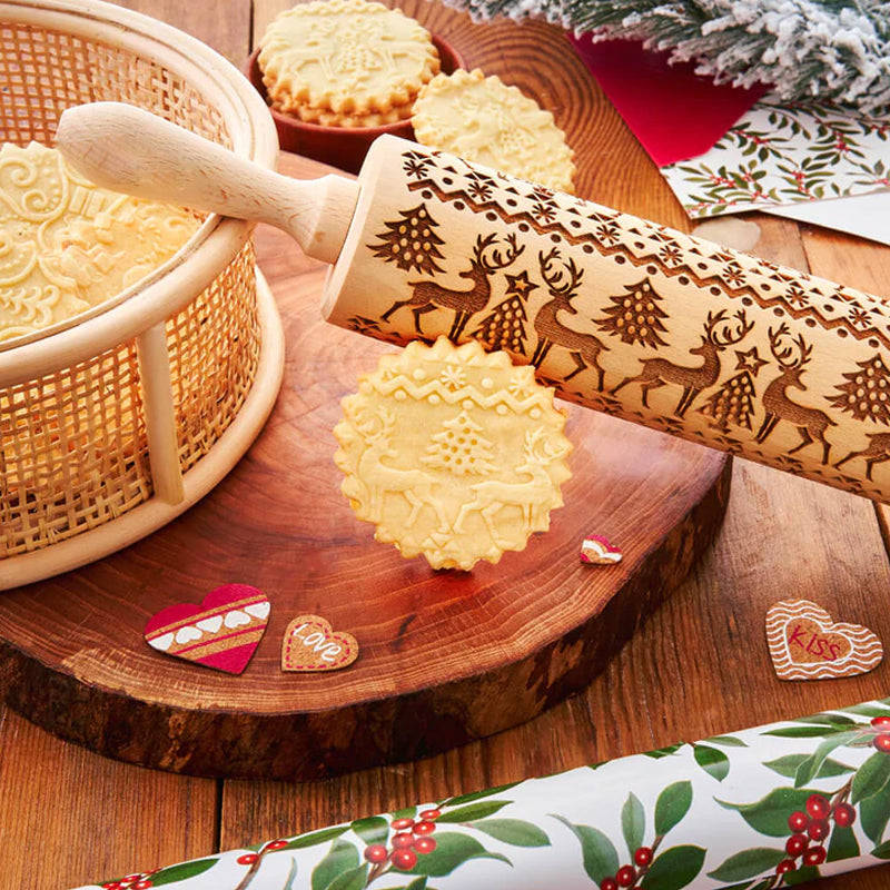 🔥Hot Sale🔥Christmas Wooden Rolling Pins