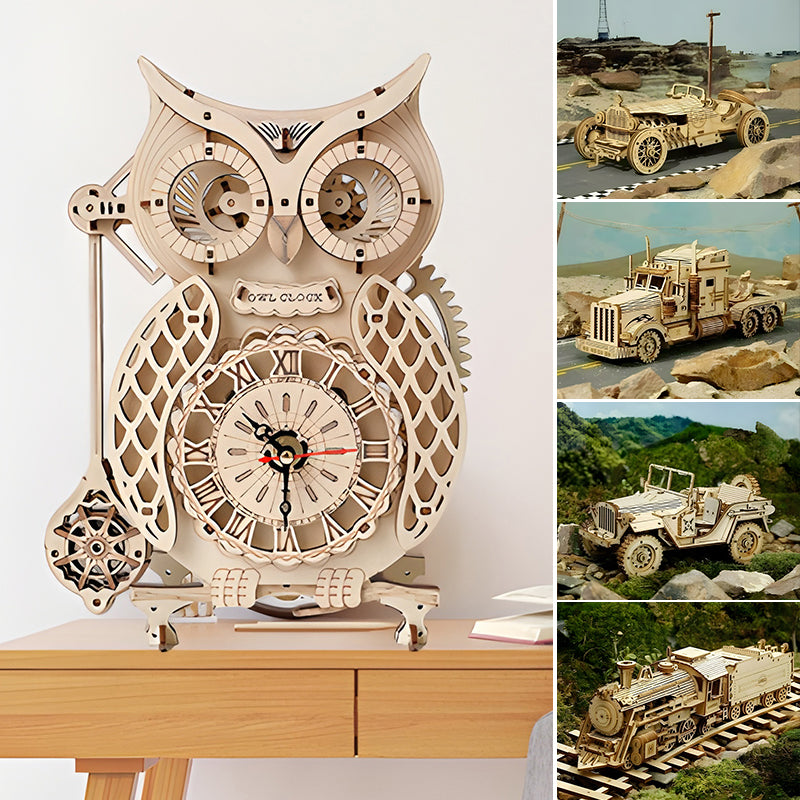 🔥Hot Sale🔥Super Wooden Mechanical Model Puzzle Set