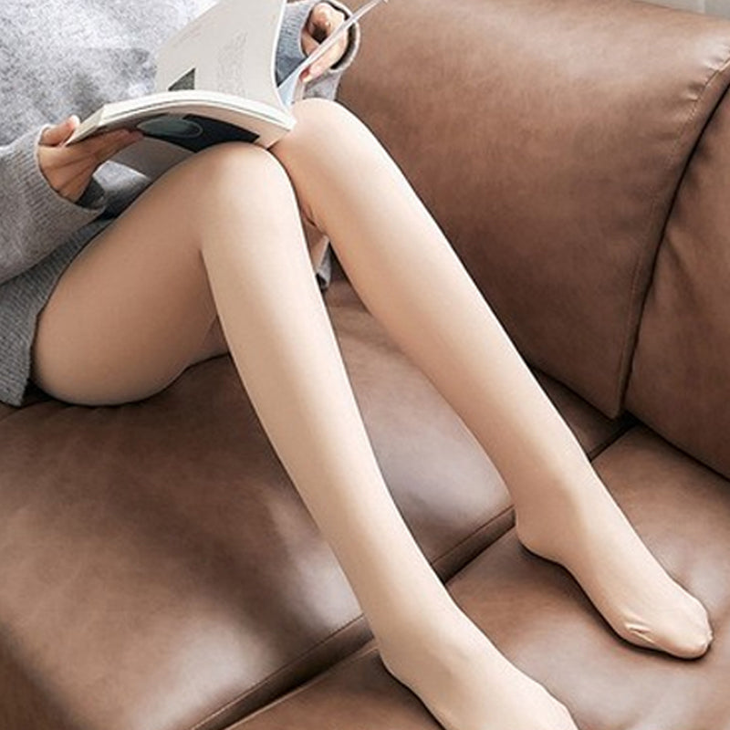 🔥Hot Sale🔥Flawless Legs Fake Translucent Warm Plush Lined Elastic Tights