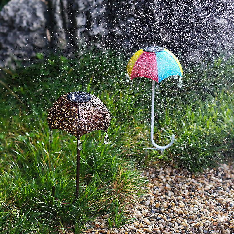 Solar garden spotlights, outdoor vintage metal umbrella lights, waterproof lights, decorative lights