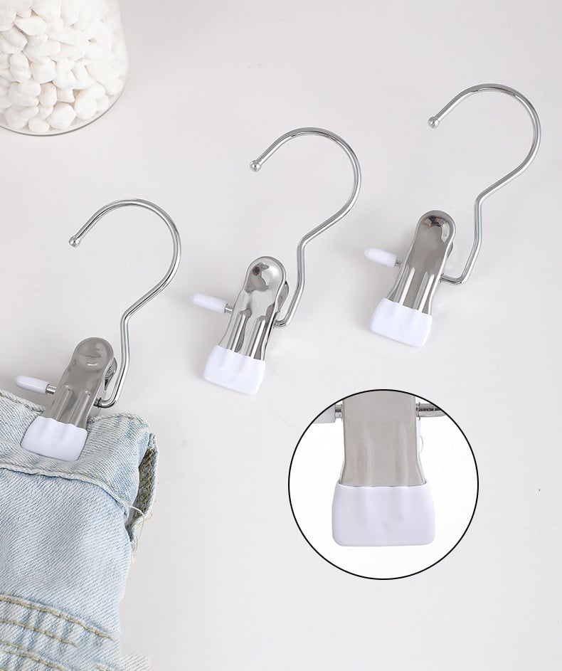 💥Hot Sale- 49% OFF💥Anti-rust Clip Space-saving Clothespin Hat Pants Storage Hanging Travel Hook