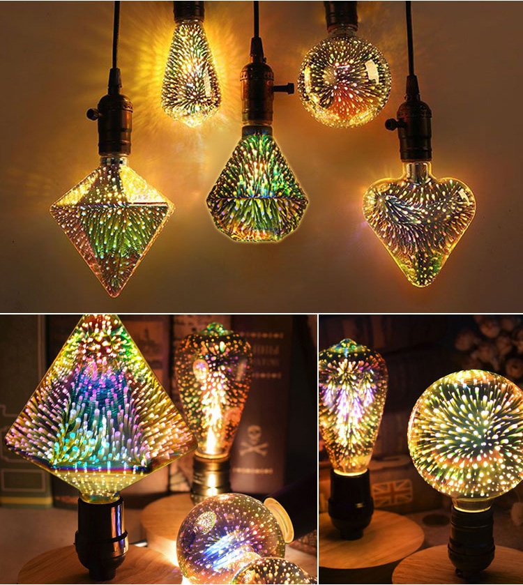 🌈💡SUMMER SALE 50% OFF💎3D Fireworks LED Light Bulb