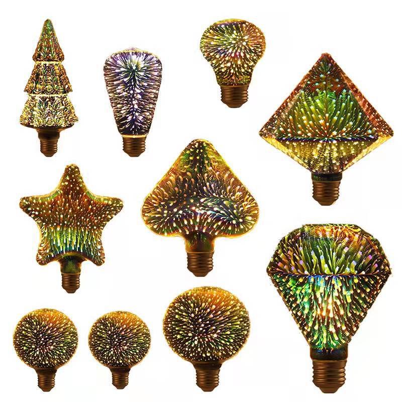 🌈💡SUMMER SALE 50% OFF💎3D Fireworks LED Light Bulb