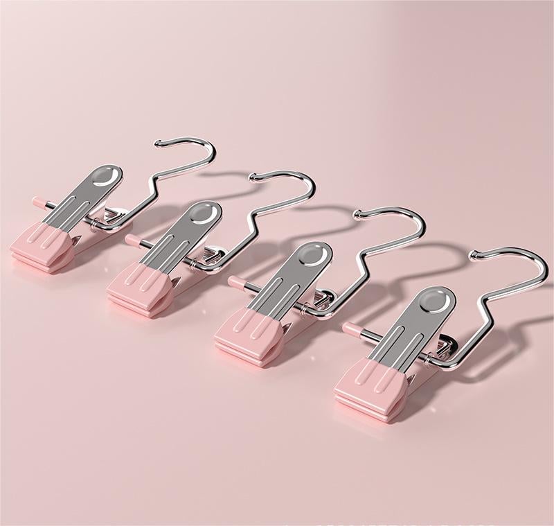💥Hot Sale- 49% OFF💥Anti-rust Clip Space-saving Clothespin Hat Pants Storage Hanging Travel Hook