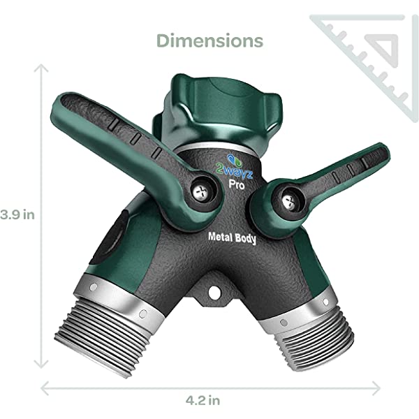 3/4" Y-Type Two-Way Fitting One Outlet Two Way Splitter