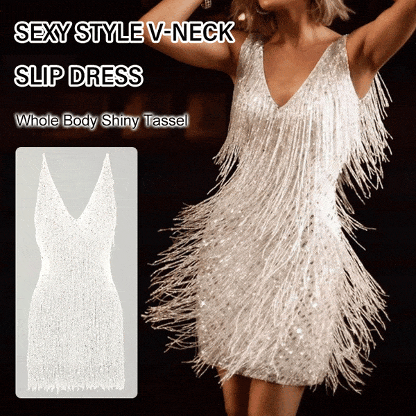 🔥Last day 55% limited time offer 🔥Sexy Princess Style V-Neck Slip Dress