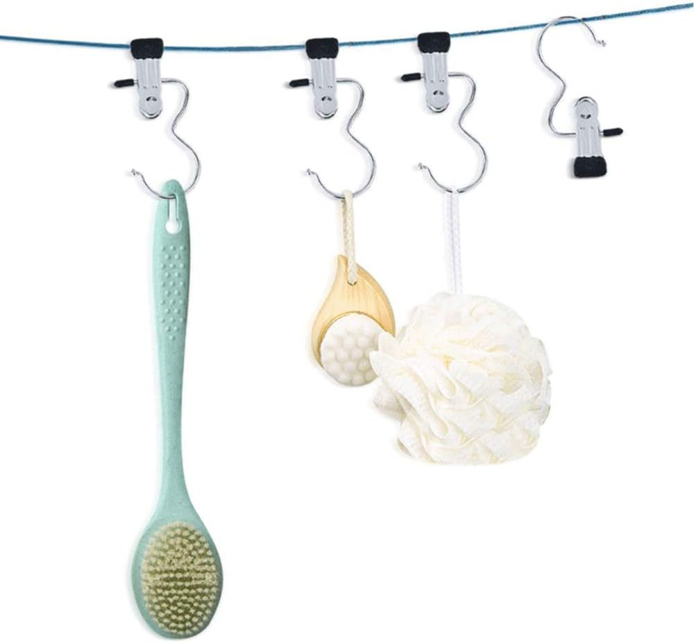 💥Hot Sale- 49% OFF💥Anti-rust Clip Space-saving Clothespin Hat Pants Storage Hanging Travel Hook