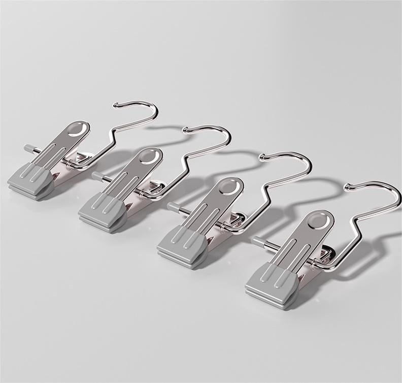💥Hot Sale- 49% OFF💥Anti-rust Clip Space-saving Clothespin Hat Pants Storage Hanging Travel Hook