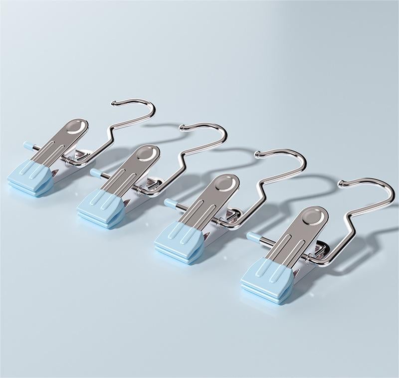 💥Hot Sale- 49% OFF💥Anti-rust Clip Space-saving Clothespin Hat Pants Storage Hanging Travel Hook