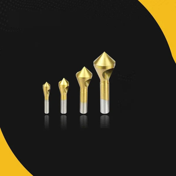 🛠️Titanium Coated Countersink Chamfer Tool(4 PCS)🛠️