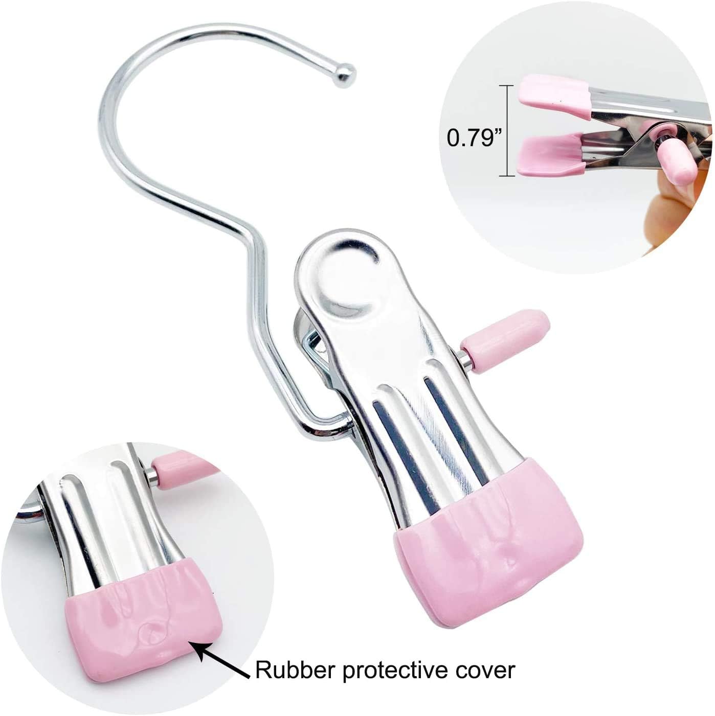 💥Hot Sale- 49% OFF💥Anti-rust Clip Space-saving Clothespin Hat Pants Storage Hanging Travel Hook