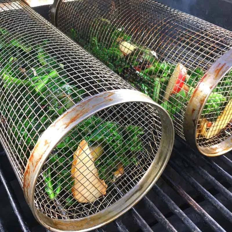 š„Last Day 50% OFFš„Rolling Grilling Basket