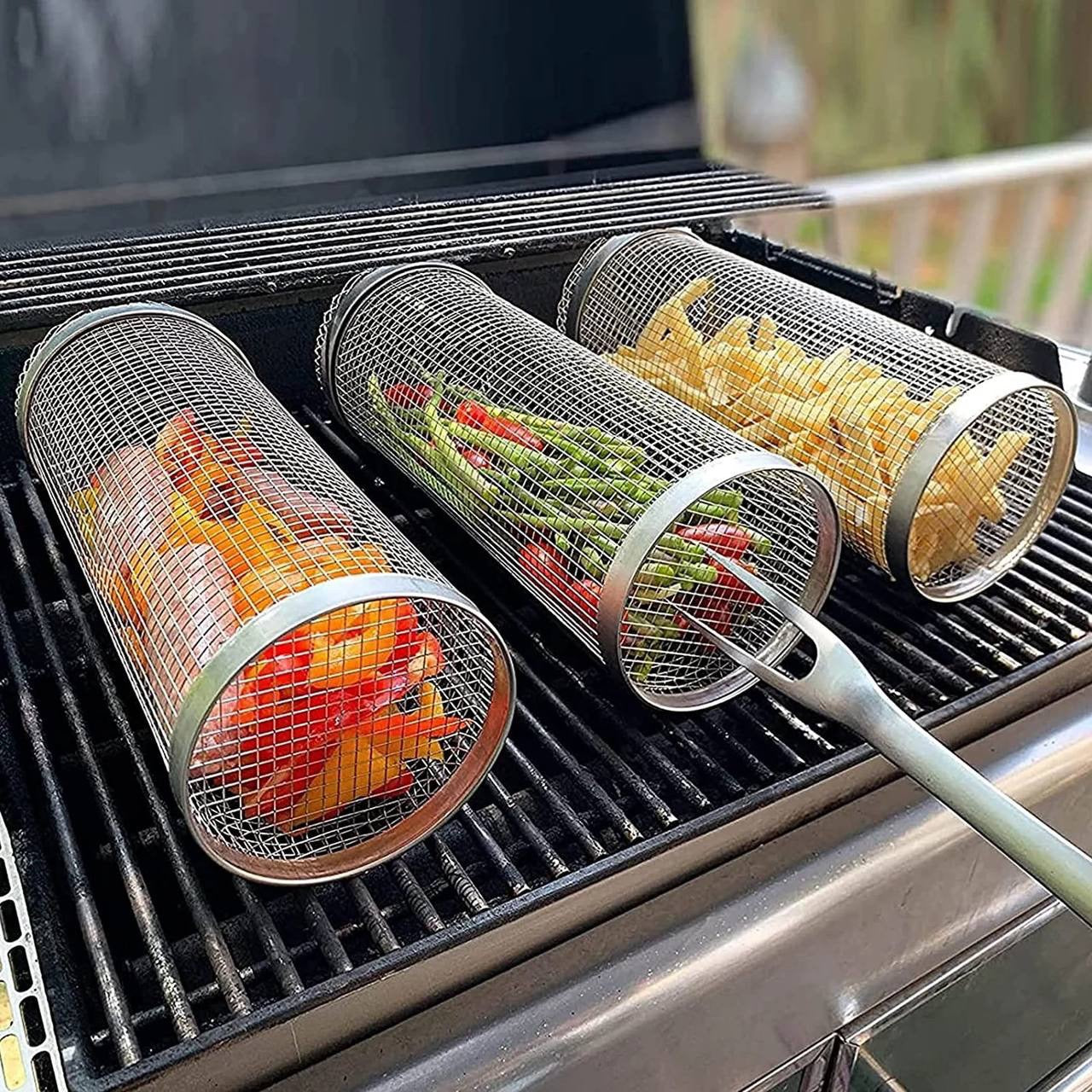 š„Last Day 50% OFFš„Rolling Grilling Basket