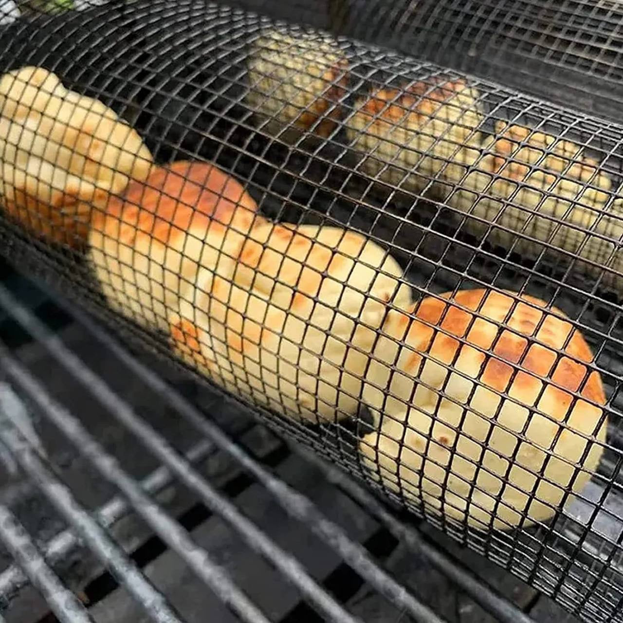 š„Last Day 50% OFFš„Rolling Grilling Basket
