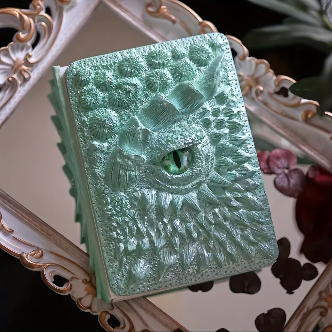 Hellohobot - Dragon Eye 3D Embossed Journal - Handmade Resin Engraved Notebook