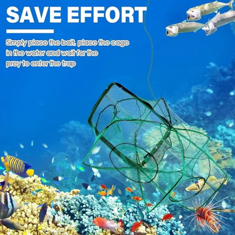 🔥Hot sale promotion 58% OFF✨Automatic folding reinforced fishing net