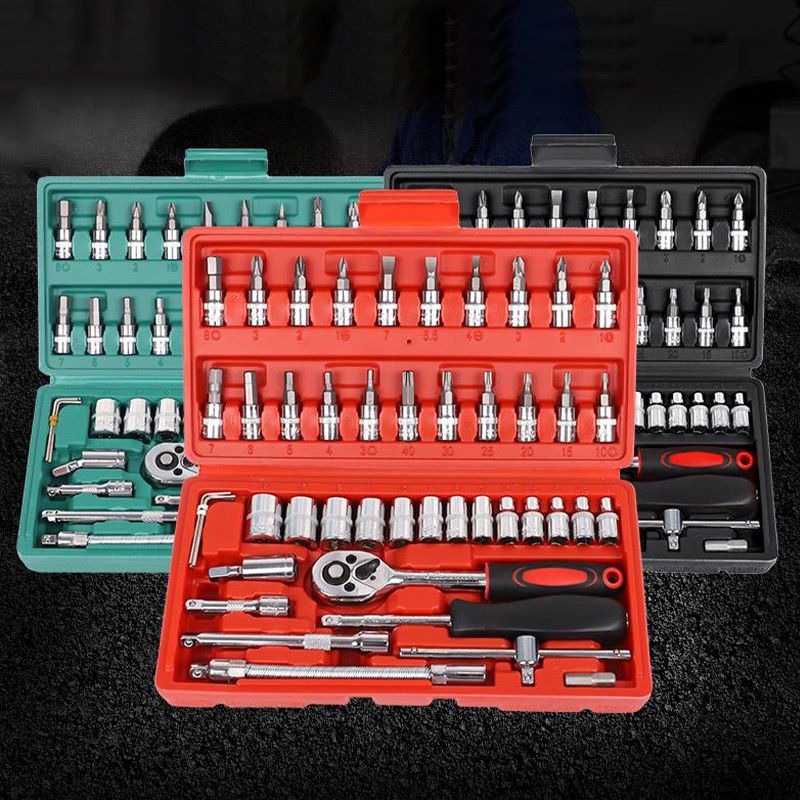 ✨Last day 65% OFF🎁46-piece quick ratchet socket wrench set