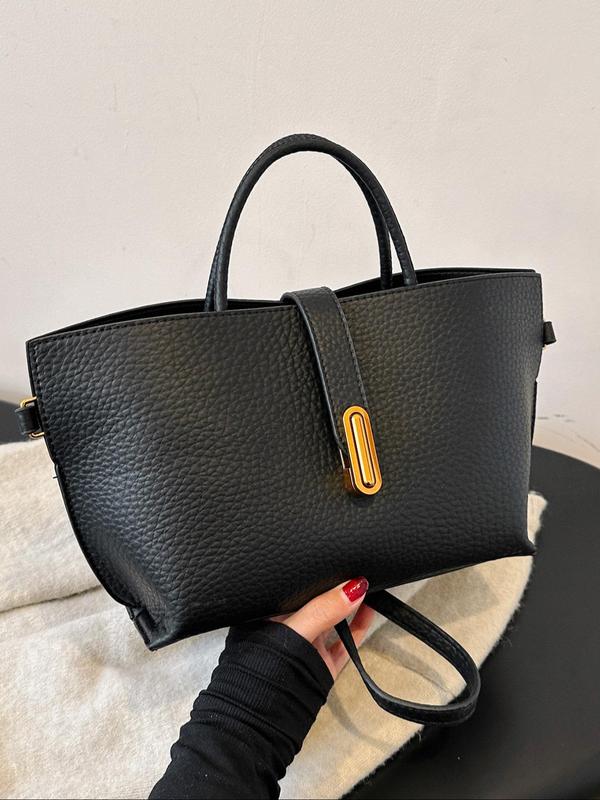 Women's Elegant Solid Color French Style Handbag